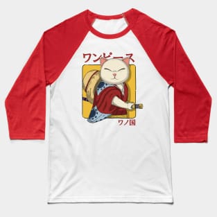 Samurai Neko Baseball T-Shirt